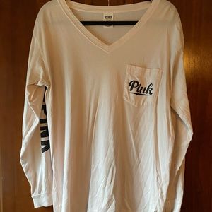 VS Pink Long Sleeve Top
